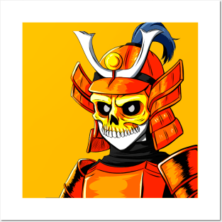 Samurai Skull Posters and Art